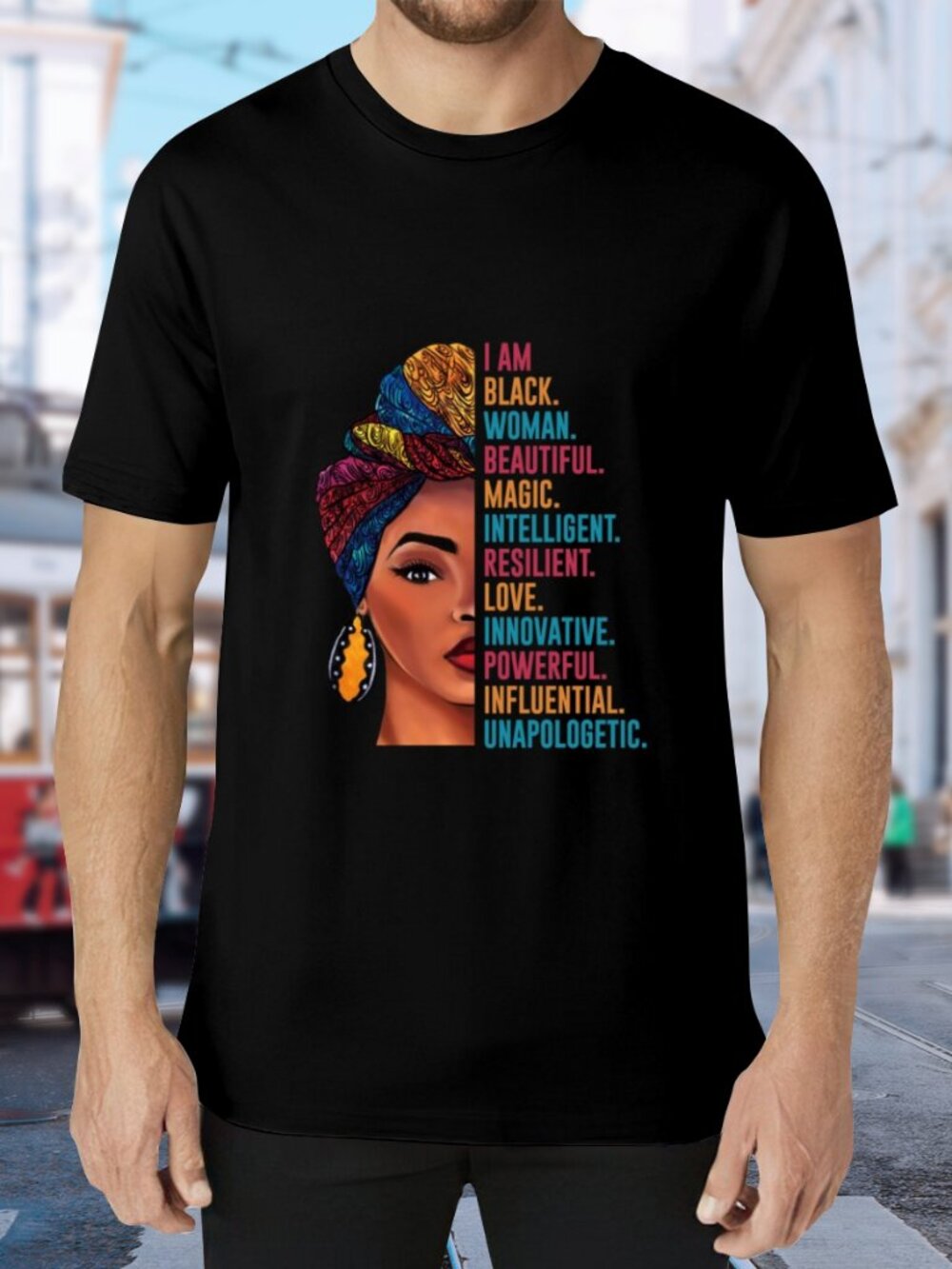 Black Woman Empowerment Graphic Tee - Black